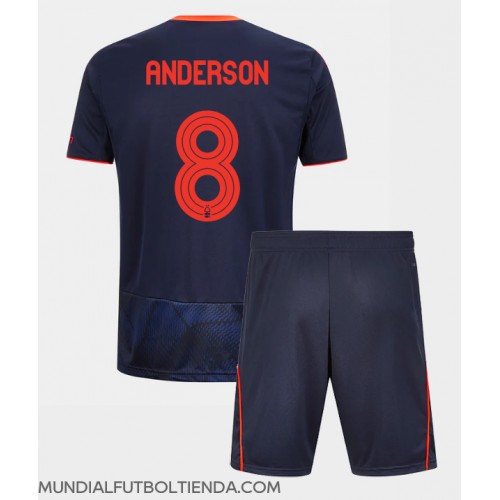 Camiseta Nottingham Forest Elliot Anderson #8 Tercera Equipación Replica 2025-26 para niños mangas cortas (+ Pantalones cortos)